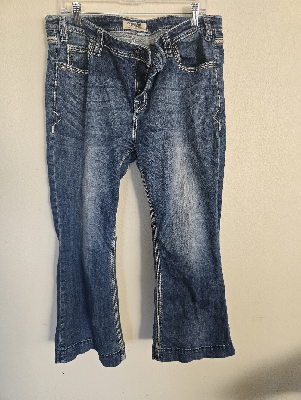 Women's Blue Washed Denim Jeans